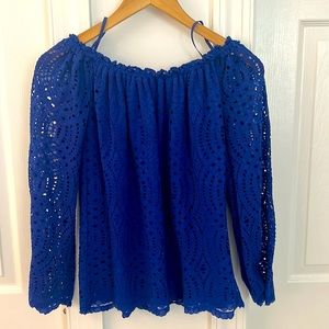 Lilly Pulitzer crocheted blouse. Size XS